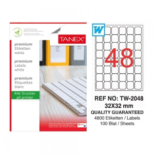 Tanex Laser Etiket Tw-2048 32 X 32 Mm