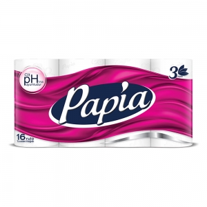 Papia Tuvalet Kağıdı 3 Katlı 16'Lı Paket