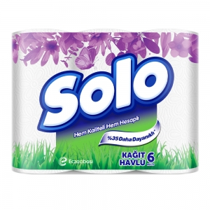 Solo Rulo Havlu Kağıt 6'Lı Paket