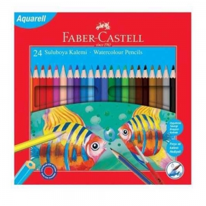 Faber Castell Karton Kutu Sulu Boya Kalemi 24 Renk