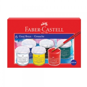 Faber Castell Guaj Boya 6 Renk Şişe