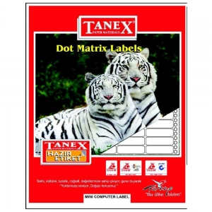 Tanex Bilgisayar Etiketi TW-0016 17x25 mm 6'lı