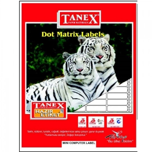Tanex Bilgisayar Etiketi TW-0017 35x97 mm 2'li