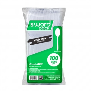 Sword Pack Plastik Eko Kaşık 100 Adet