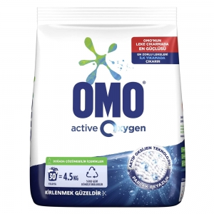 Omo Active Oxygen Toz Çamaşır Deterjanı Beyazlar için 4.5 kg