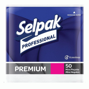 Selpak Professional Premium Mini Peçete 24x24 50'Li Paket